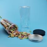 78mm FDA Tested Screw Flower Tea Plastic Food Jars for sale