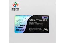 China Packaging Boxes Ultra Tren 10Ml Vial Labels With Hologram Effect supplier