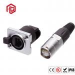 Front Panel Mount 2 3 4 5 Pin Waterproof Ethernet Connector for sale