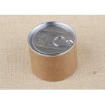 Composite Aluminium Easy Open Paper Tube Packaging With PE Plastic Cap / Kraft Paper for sale
