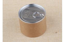 China Composite Aluminium Easy Open Paper Tube Packaging With PE Plastic Cap / Kraft Paper supplier