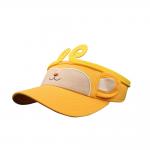 Yellow Summer Kids Sun Visor Cap Colorful Monkey Animal Topee Hat For Children for sale