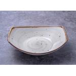 12 Inch Boat Shape Deep Salad Ceramic Dinner Plate With Rim