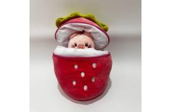 China Customizable Cute Stuffed Plush Toys With Zippers Strawberry-shaped Little pig supplier