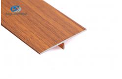 China 6063 Aluminum T Profiles Extrusion T5 Temper Polished Multiapplication Transition Trim Wood Grain supplier