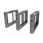 SS316 Acrylic Swing Turnstile Barrier Arms Synchronization For Office Building for sale