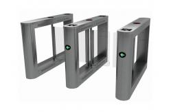 China SS316 Acrylic Swing Turnstile Barrier Arms Synchronization For Office Building supplier