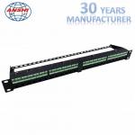 24 Port Cat6a Utp Patch Panel Loaded Unshielded for sale