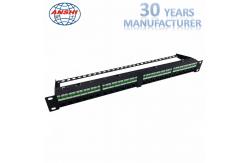 China 24 Port Cat6a Utp Patch Panel Loaded Unshielded supplier