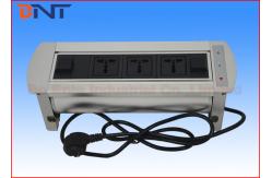 China Office Hidden Conference Table Socket , Silver 3 Table Top Universal Power Plug supplier