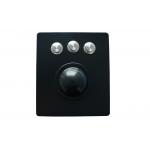 IP65 Military Trackball Module Three Round Keys USB Trackball Mouse Anti Vibration for sale