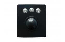 China IP65 Military Trackball Module Three Round Keys USB Trackball Mouse Anti Vibration supplier