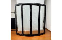 China Custom Glass Sliding Doors With Double Tempered Glass For Balcony Partitioning supplier