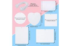 China Sublimation Air Fresheners Blanks Felt Sheets Double Sides Print Blank Car Air Freshener supplier