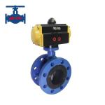 General Application Pneumatic Soft-sealed Flanged Butterfly Valve with Flanged Connection for sale