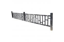 China Forged Iron Balustrades Smooth Surface Railing Sun Shade supplier