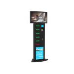 Customized Coin Operated Multi Phone Charging Station Kiosk With 32 Inch Lcd Digital Signage for sale