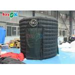 Custom Black Inflatable Dome Tent Birthday Party Inflatable Led 360 Photo Booth Enclosure