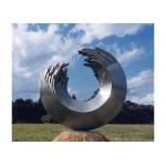 Custom Size Modern Garden Metal Art Stainless Steel Circle Sculpture for sale