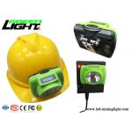 ABS / PC LED Miners Cap Lamp 13000lux Support USB Fast Charge With OLED Screen for sale