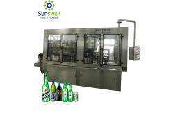 China Fully Auto Glass Bottle Beer Filling Machine With Disinfecting Washing Filling Capping Monoblock supplier