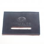 Black Label Logo Embossed Leather Patches For Jeans / Clothes for sale