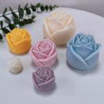 Rose Flower Candles Molds, 3D Rose Flower Silicone Molds for DIY Epoxy Resin Casting Soap Ice Cube and Craft Decoration for sale