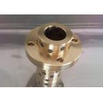 Solid Lubricant Plugs Casting Copper Metric Bronze Sleeve Bearings With Flange for sale