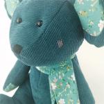 Huggable Stuffed Animal Toy Lovable Soft Top Ranked Quality Army Green Stripe Bear