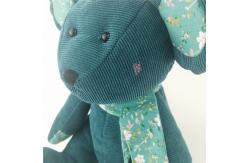China Huggable Stuffed Animal Toy Lovable Soft Top Ranked Quality Army Green Stripe Bear supplier