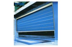 China Inorganic Fire Fabric Roll Up Doors Folding Automatic Stackable 40mm Splint supplier