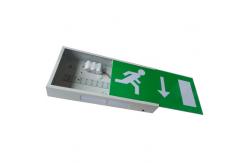 China Running Man Rechargeable LED Exit Signs Wall Surface Mounted , CE Certification supplier