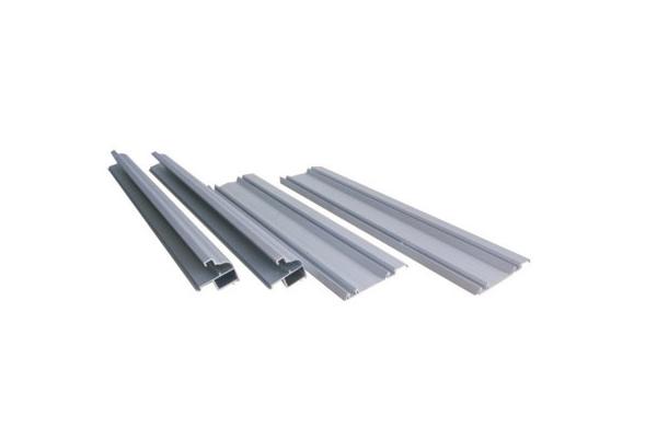 T5 , T6 Temper Silvery Industrial Aluminium Profile Electroinic Cover