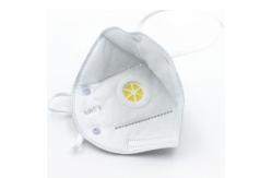 China High Filtration Capacity FFP2 Foldable Dust Mask With Valve Logo Accept supplier