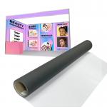 260gsm Black Back Blockout 100% Polyester Fabric For Advertising Textiles for sale
