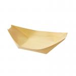 ODM 4Inch Food Grade Wooden Bamboo Sushi Boat Disposable Serving Cone for sale