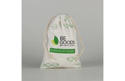 China Custom Eco Friendly Organic Muslin Cotton Pouch Promotional Small White Drawstring Bag supplier