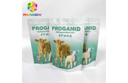 China Plastic Stand Up Foil Pouch Packaging Animal Feed Bags Zipper Top With Window supplier