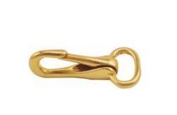 China Square Eye Brass Swivel Eye Snap Hook Soild Brass Fixed Eye Snap Hook supplier