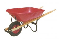 China 540mm Garden Cart Tools 150kg 6 Cu Ft Wheelbarrow With Steel Frame supplier