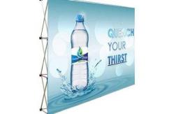 China Portable POP Up Backdrop Banner Stand 3x3 For Event Advertising supplier