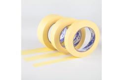 China Strong Glue High Quality Decorative Crepe Yellow Masking Paper Tape supplier