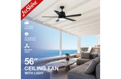 China 5 ABS Blades LED Ceiling Fan with Light Remote Control and Wall Control supplier