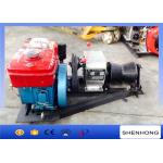 Steel Diesel Engine Cable Pulling Winch 10KN Capacity For Power Construction for sale