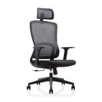 Black Headrest Mesh Office Chair High Stretch Mesh Task Chair for sale