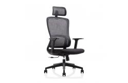 China Black Headrest Mesh Office Chair High Stretch Mesh Task Chair supplier
