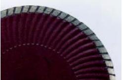 China Marble granite Cutting Turbo Wave Diamond cutting Blades with Flange supplier