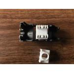 UTP 180 Degree Cat6a Keystone Jack , PC Material Tool Free Keystone Jack