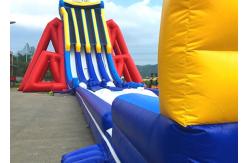 China Custom Giant Inflatable Slide With Lovely Theme Hand Painting supplier