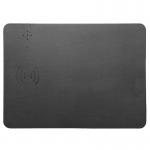 Personalized Qi 10W Mouse Pad Wireless Charger PU Leather Mat for sale